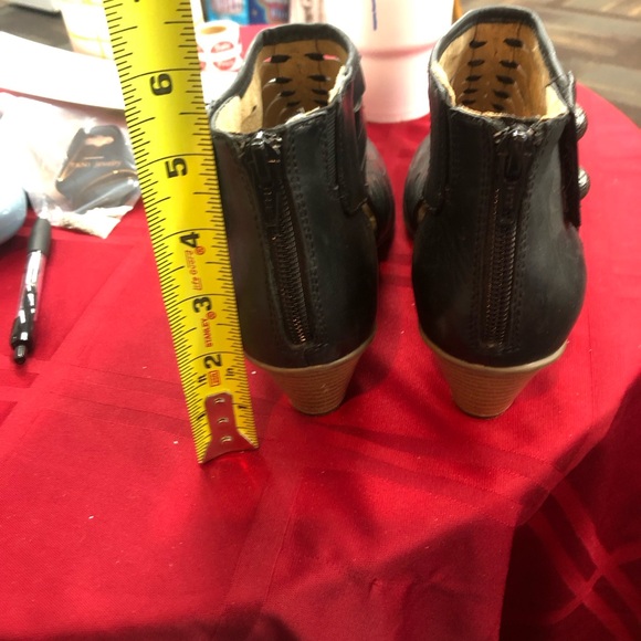 Earth Black Cutout Ankle Booties - Picture 9 of 9